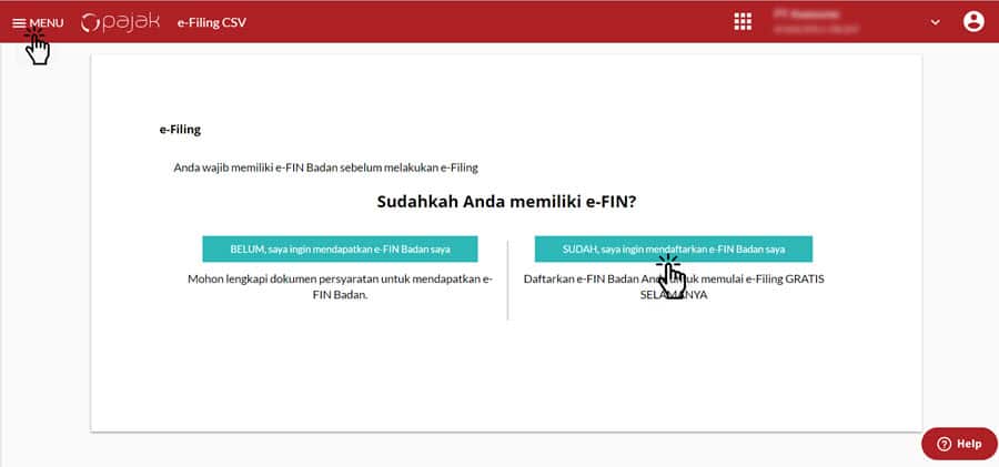 jika lupa efin pajak harap hubungi layanan informasi DJP dan daftarkan di OnlinePajak