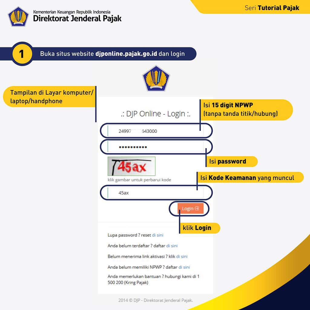 eBilling pajak adalah sistem pembayaran pajak secara elektronik dengan membuat kode billing pajak pada aplikasi SSE pajak online 1, 2, & 3