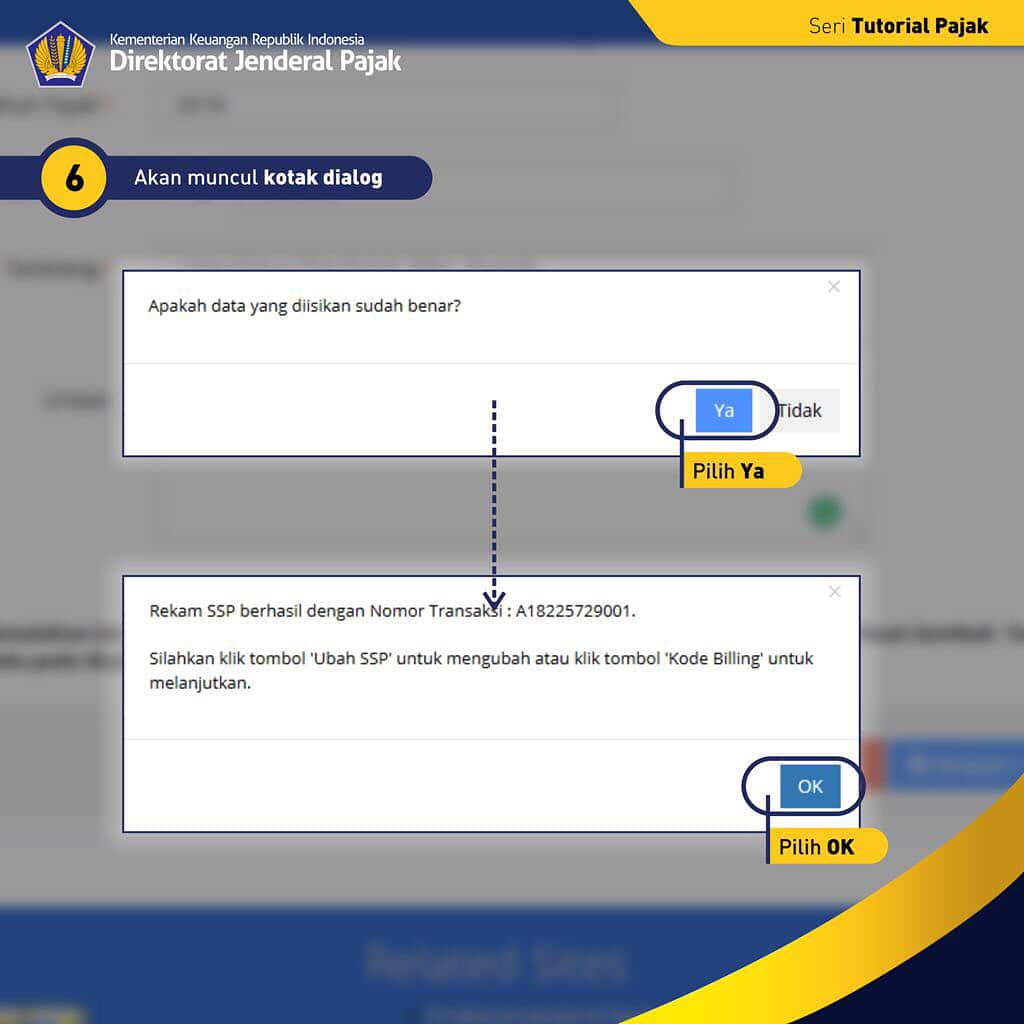 eBilling pajak adalah sistem pembayaran pajak secara elektronik dengan membuat kode billing pajak pada aplikasi SSE pajak online 1, 2, & 3