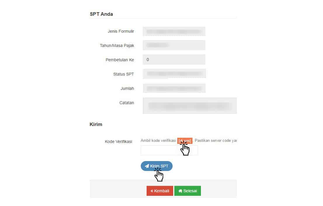 lapor pajak / spt di djp