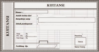 contoh kwitansi