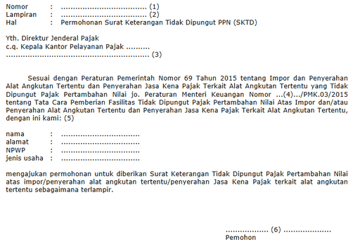 fasilitas PPN dibebaskan