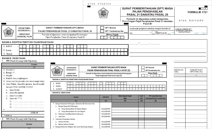 Surat Pemberitahuan (SPT) Masa Pajak Penghasilan