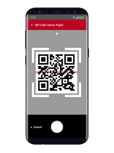 Fitur QR Code Scanner OnlinePajak Mobile