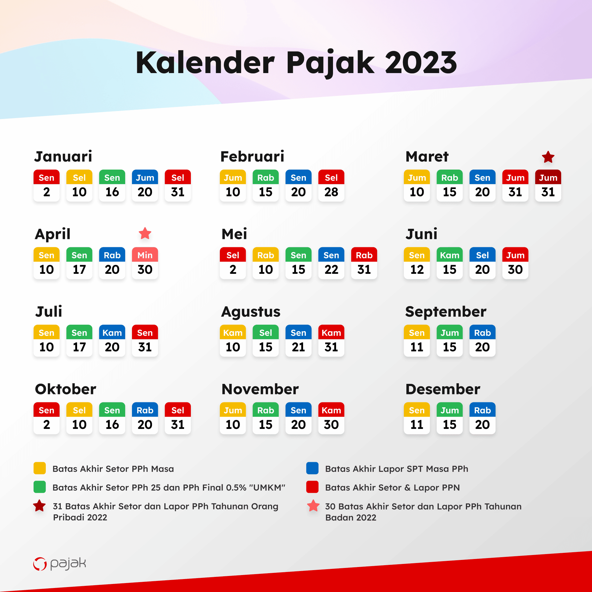 Terima kasih telah mengunduh kalender pajak 2023 – Online Pajak