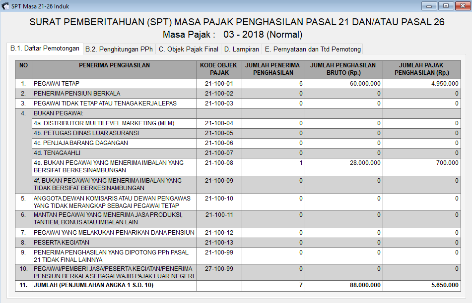 Download & Install e-SPT PPh 21 untuk memudahkan pelaporan PPh 21 Anda disini!