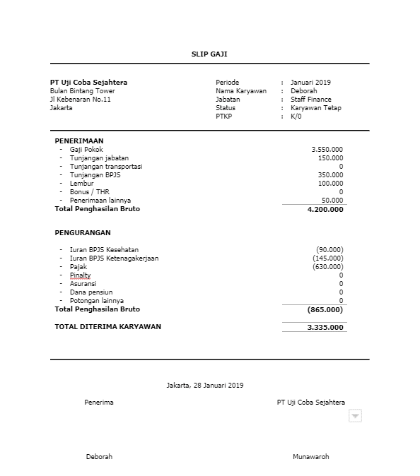 Bingung Membuat Format Slip Gaji? Cari Tahu Format-Format Slip Gaji Dan Cara Membuatnya Di Sini