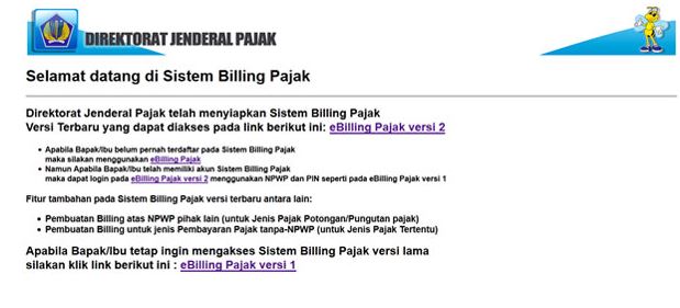 eBilling pajak adalah sistem pembayaran pajak secara elektronik dengan membuat kode billing pajak pada aplikasi SSE pajak online 1, 2, & 3