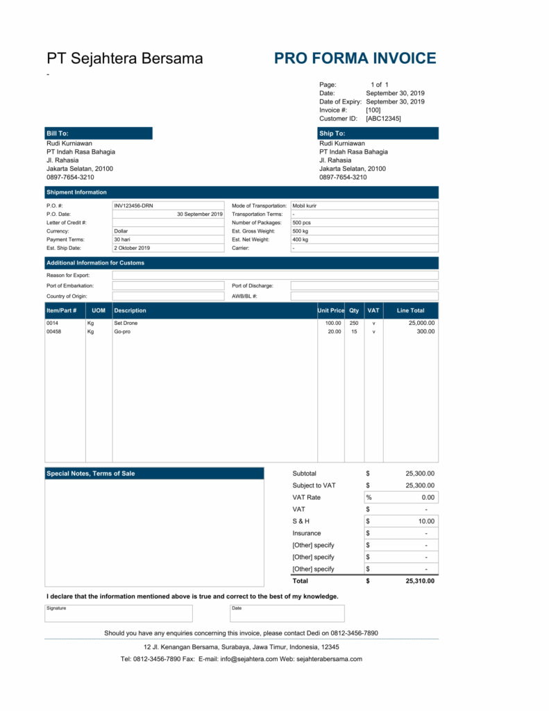 Mengenal proforma invoice dan perbedaannya dengan invoice onlinepajak