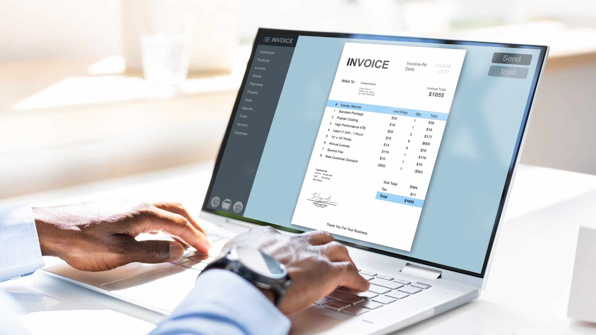 contoh invoice jasa