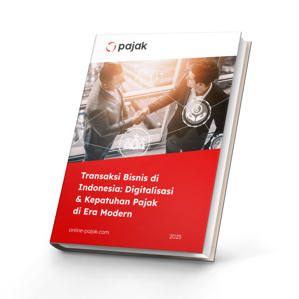 Hidup di era modern membuat kita harus menyiapkan diri pada hal-hal yag serba digital, termasuk dalam hal transaksi bisnis hingga kepatuhan perpajakannya. E-book ini akan membantu Anda untuk mengetahui bagaimana proses transaksi terjadi di era digital? Kepatuhan pajak yang lebih mudah dilakukan, hingga bagaimana OnlinePajak menjadi solusi terbaik dalam pengelolaan transaksi bisnis dan perpajakan di Indonesia.